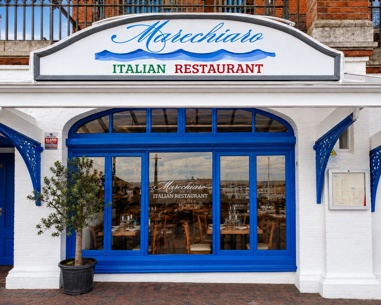 Marechiaro Italian Restaurant storefront in Ramsgate
